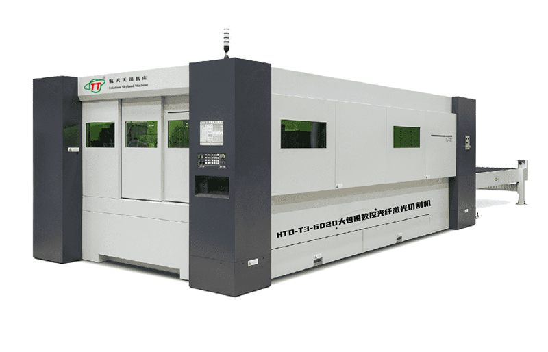 HTD-T3系列全封閉雙交換臺數控光纖激光切割機